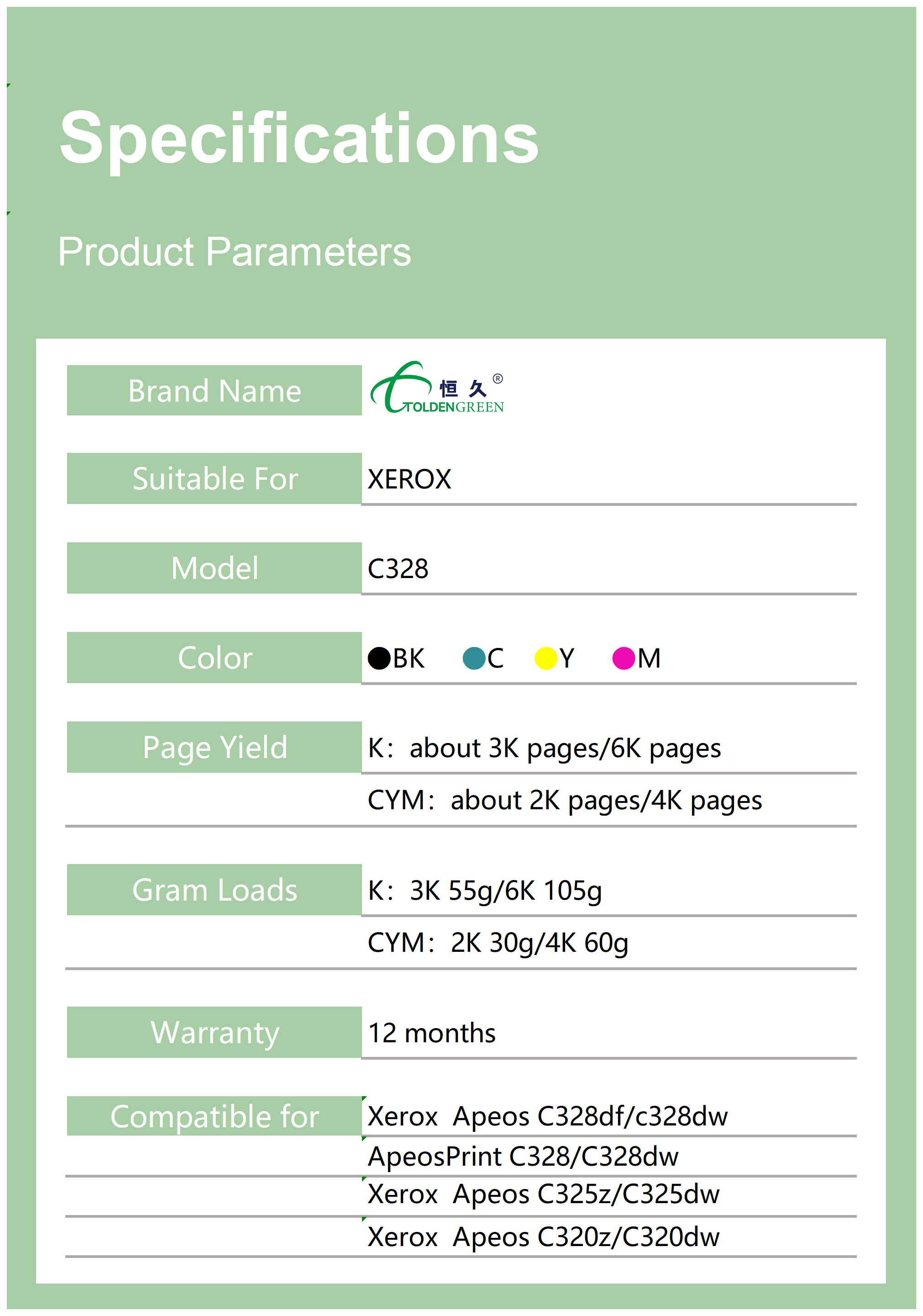 施乐碳粉表格_328